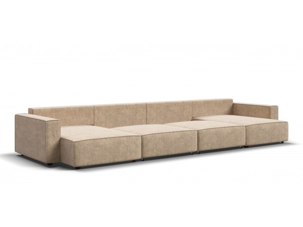 П-образный диван Босс Софт Модуль Велюр Роял шампань