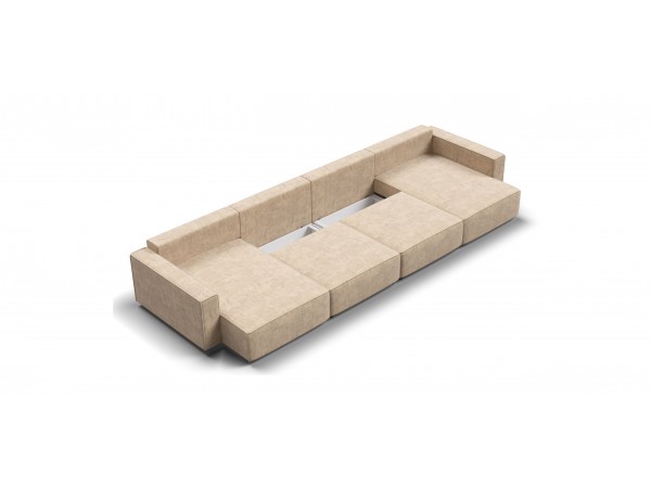 П-образный диван Босс Софт Модуль Велюр Роял шампань