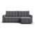 Угловой диван Уют Рогожка Мальмо серый