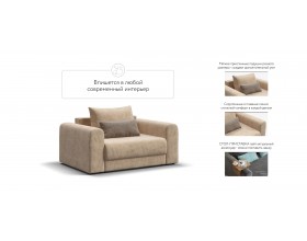 Кресло Ричмонд Модуль Велюр Роял шампань