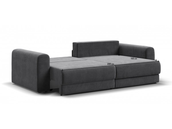 Модульный угловой диван РИЧМОНД MODOOL Велюр Monolit серый