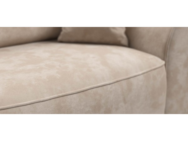 Диван Элит велюр Алькантара пепел