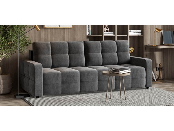 Диван Уют велюр Монолит серый