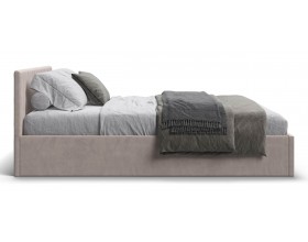 МП Ронда Кровать+ПМ 160*200 велюр Монолит латте