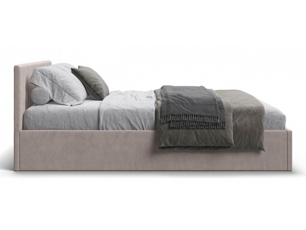 МП Ронда Кровать+ПМ 160*200 велюр Монолит латте