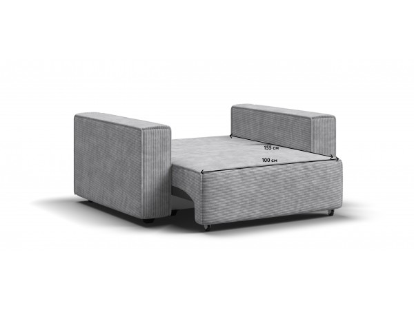 Кресло BOSS SOFT MODOOL Вельвет CORD серый