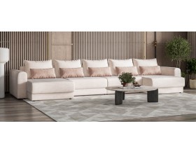 Модульный п-образный диван Ричмонд Модуль Вельвет Корд бежевый