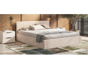 МП Ронда Кровать+ПМ 160*200 велюр Монолит латте