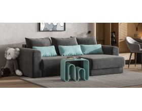 Модульный угловой диван Ричмонд Модуль Велюр Монолит серый