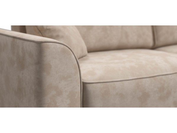 Диван Элит велюр Алькантара пепел