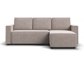 Угловой диван Лофт велюр Монолит латте