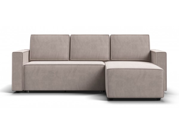 Угловой диван Лофт велюр Монолит латте