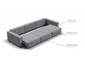 Диван Босс Софт Модуль MAX Велюр Роял агат