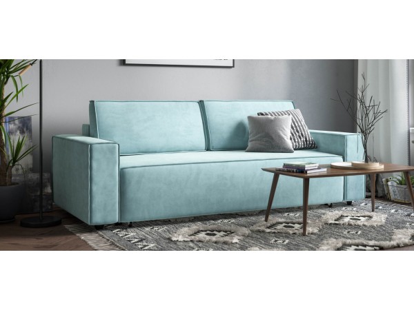 Диван Лофт велюр Монолит аква
