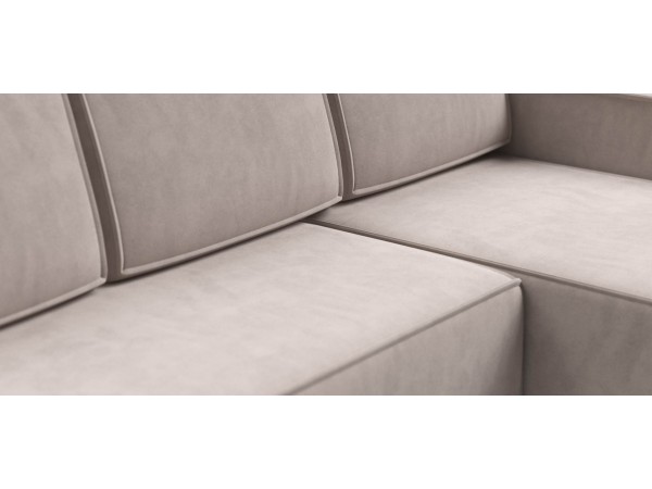 Угловой диван Лофт велюр Монолит латте