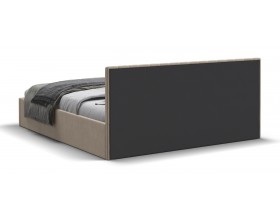 МП Ронда Кровать+ПМ 160*200 велюр Монолит латте