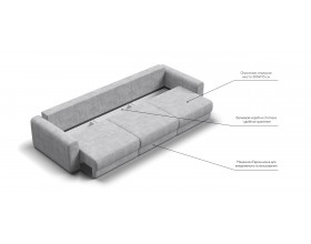 Модульный диван Ричмонд Модуль MAX Вельвет Корд серый