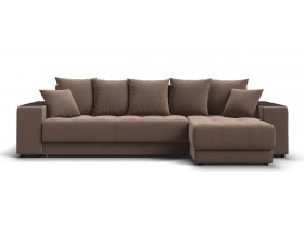Угловой диван Ванкувер велюр Монолит мокко
