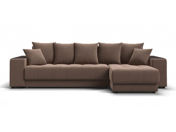 Угловой диван Ванкувер велюр Монолит мокко