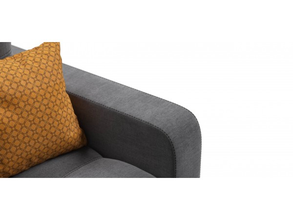 Диван Уют велюр Монолит серый