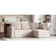 Угловой диван Лофт велюр Монолит латте
