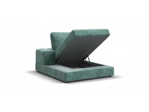 Босс Модуль оттоманка левая Шенилл Глосс минт