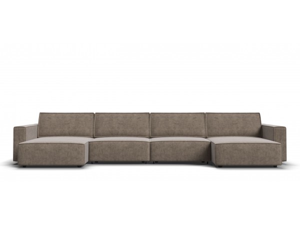 П-образный диван Босс Софт Модуль Велюр Роял тауп