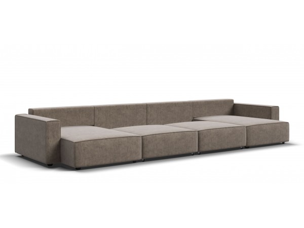 П-образный диван Босс Софт Модуль Велюр Роял тауп