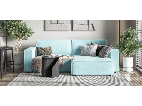 Угловой диван Босс Софт Модуль Велюр Монолит аква