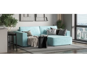 Угловой диван Босс Софт Модуль Велюр Монолит аква