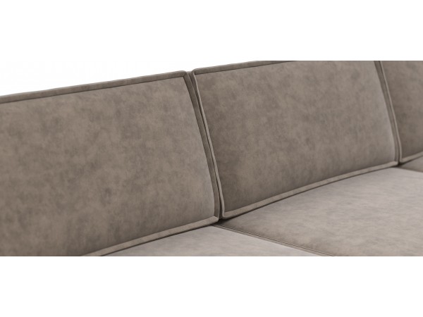 П-образный диван Босс Софт Модуль Велюр Роял тауп