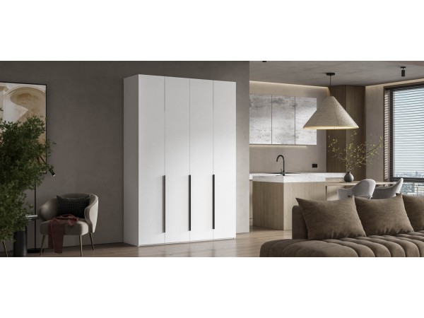 Босс Стандарт 160*236 шкаф распашной 4Д+ящики Белый