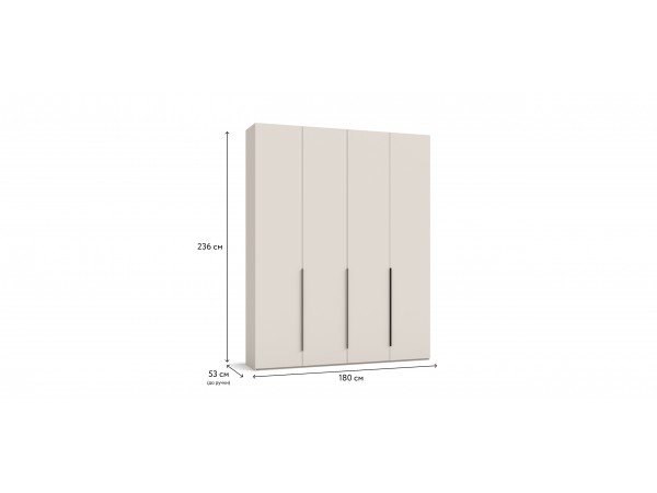 Босс Стандарт 180*236 шкаф распашной 4Д+ящики Кашемир