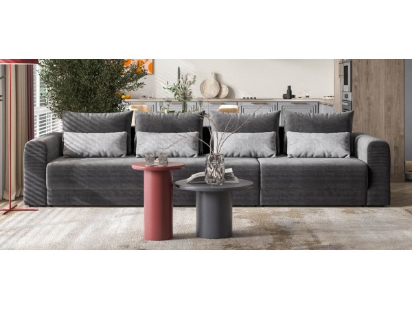 Модульный диван РИЧМОНД MODOOL MAX Вельвет CORD графит