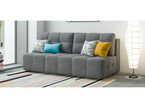 Диван Уют мини Рогожка Мальмо серый