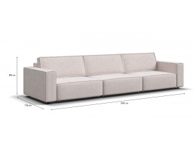 Диван BOSS SOFT MODOOL MAX Вельвет CORD бежевый