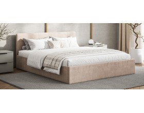 МП Белла Кровать+ПМ 160*200 велюр Монолит латте