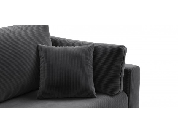 Диван Софт вельвет Корд графит