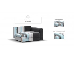 Кресло Ричмонд Модуль Вельвет Корд графит