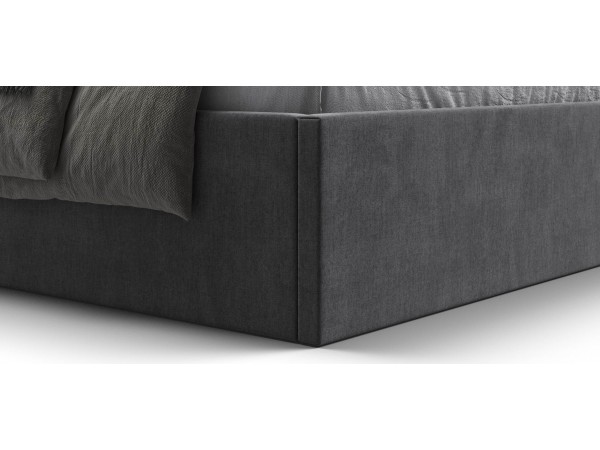 МП Фрея Кровать+ПМ 160*200 велюр Монолит серый