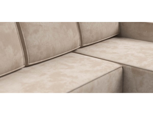 Угловой диван Лофт велюр Алькантара пепел