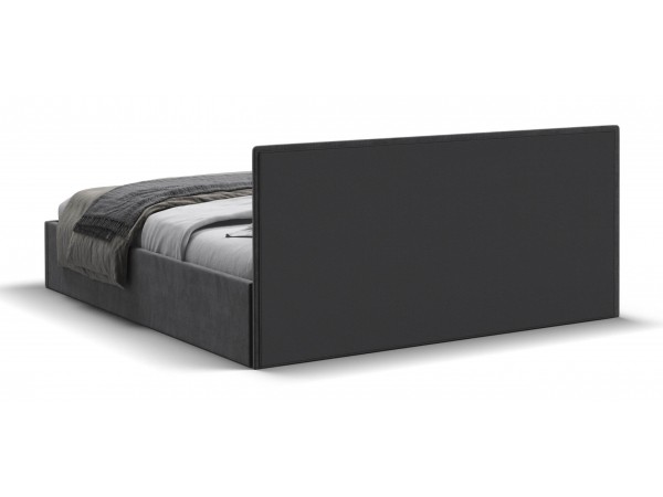 МП Фрея Кровать+ПМ 160*200 велюр Монолит серый