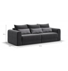 Модульный диван РИЧМОНД MODOOL Вельвет CORD графит