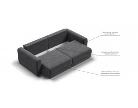 Модульный диван Ричмонд Модуль Вельвет Корд графит