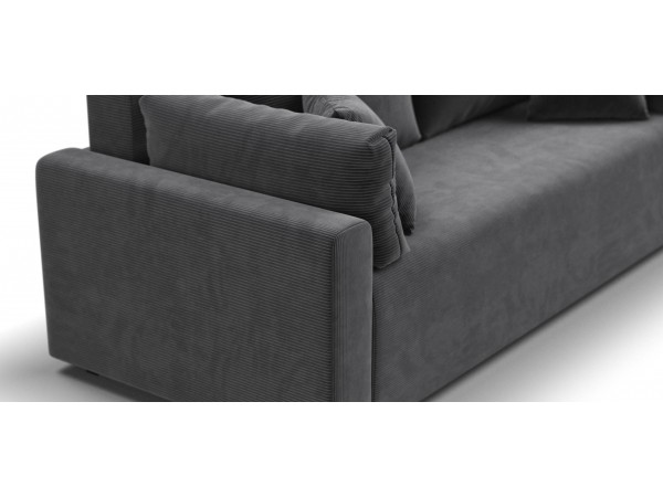 Диван Софт вельвет Корд графит