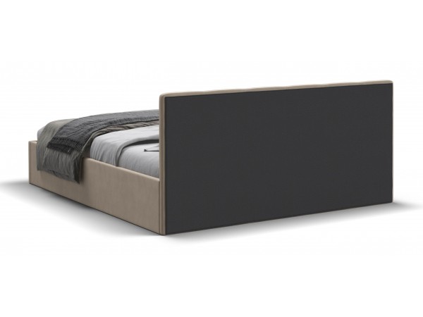 МП Белла Кровать+ПМ 160*200 велюр Монолит латте