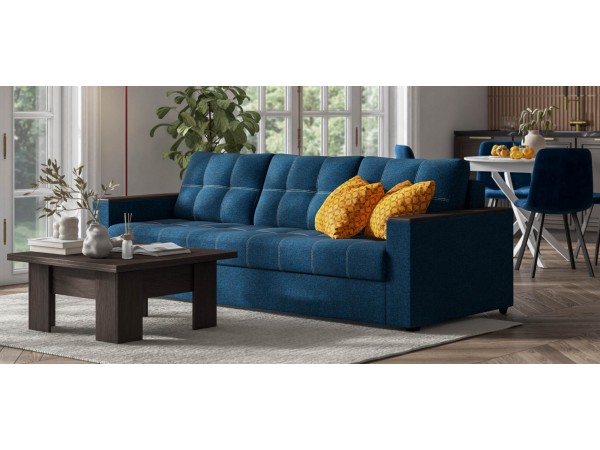 Диван Атланта НПБ 90 Рогожка Мальмо синий