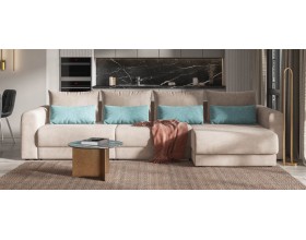 Модульный угловой диван Ричмонд Модуль MAX Велюр Монолит латте