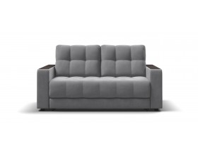 Диван Босс Маркет двухместный велюр Монолит сталь