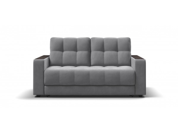 Диван Босс Маркет двухместный велюр Монолит сталь